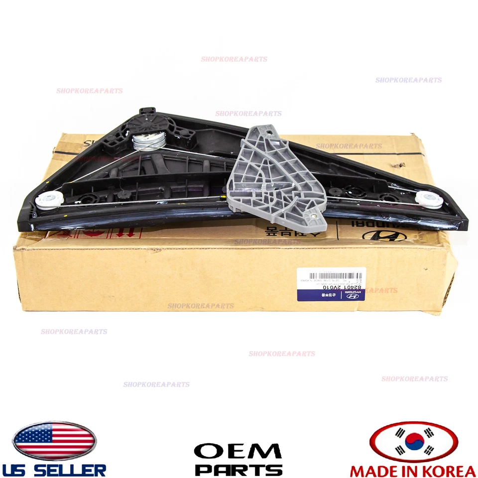 Regulador de ventana eléctrica genuino OEM puerta izquierda lado del conductor 12-17 Hyundai Veloster Foto 3 de 4