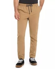 Hurley Pants Men's Size Medium Tech Twill Jogger Tapered Fit Tigers Eye NEW