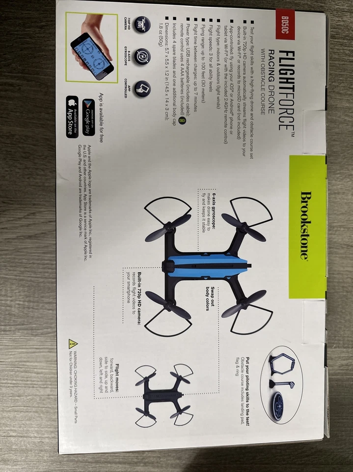 Brookstone Flightforce BD50C Racing Drone Brand New 324463 NEW!! - Image 2 of 2