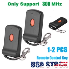 1/2X Universal Electric Gate Garage Door Remote Control Keychain-Opener 300MHz