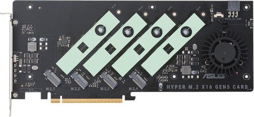 Hyper M.2 x16 Gen5 PCIe Card - Supports 4x NVMe Drives with Thermal Management - Afbeelding 6 van 10