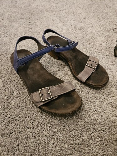 Naot Womens Wedge Sandals Bohemian Gray & Blue Buckle Size 38 US Size 7-7.5 - Bild 10 von 15