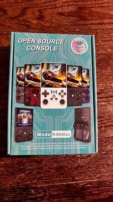 R36MAX Handheld Game Console 4.0 Inch 64gb Black