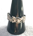 Vintage Estate Ring Size 10 Silver Tone  Ornate  Design #021026B