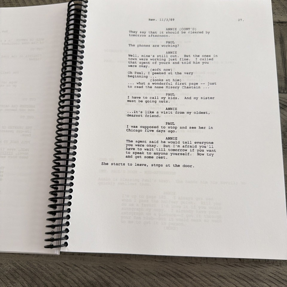 Misery Play Script Kathy Bates Signed Misery Full Script Authentic Autograph Beckett COA ...
