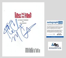 MORRIS CHESTNUT AND ICE CUBE AUTOGRAPH SIGNED BOYZ N THE HOOD MOVIE SCRIPT ACOA