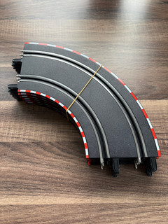 CARRERA GO!!! PLUS DIGITAL KURVEN 1/90° 1:43 6 STÜCK ROT WEISS 61603 TOP ZUSTAND