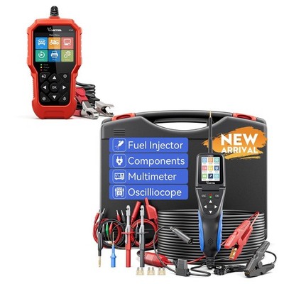 VDIAGTOOL BT500 Car Battery Tester 6V 12V 24V with V500 Auto Intelligent Powe...