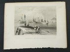 1800s antique ANSON PECK COMB MFG boston ma AD w art FORT of DUNDEE engraving — photo 2