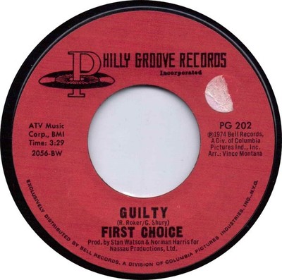 First Choice - Guilty, 7'', (Vinyl)