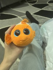 TY Beanie Boos - SAMI the Orange Fish (Glitter Eyes)(6 inch) NEW MWMT