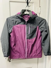 LL Bean Misses L Thermore Jacket Pink & Gray