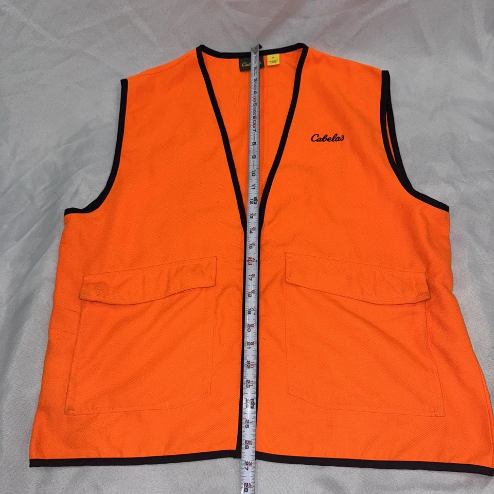 Cabela's Men's M Reg Blaze Orange Duck Hunting Vest Fowl Shooting Safety - Image 2 of 4
