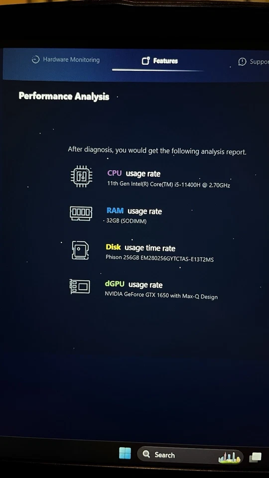 MSI GF63 Thin 11SC Laptop Core I5 11400H, 32GB RAM, 256GB SSD, Windows 11 Home - Image 2 of 4