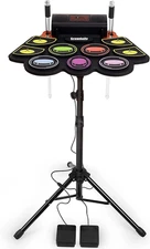 Electric Kids Drum Set,Electronic Drum Set Practice 9 Pads with Stand,Music Reco