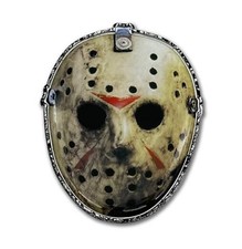 Officially Licensed Jason Friday The 13th Movie Mask All Metal Standard 3.3"