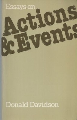 Essays on Actions and Events Buch Oxford University Press