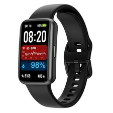Fitness Tracker Smart Watch, 1.47" Color Screen, 100 Sports, Black