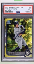 2022 Bowman Chrome Sapphire Yellow Anthony Volpe PROSPECT /99 #BDC68 PSA 9 MINT