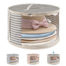 ComfortKeeper 1 Pack Hat Storage Box with Clear Window, Holds up to 7 Caps Co...
