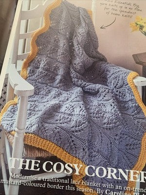 Strickmuster Super Grob Spitze Überwurf Decke