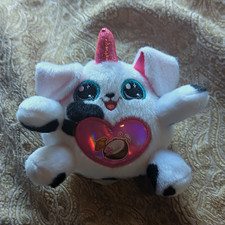 Mini White Pink Unicorn Plush Stuffed Animal Sparkly Horn Heart 3 Years