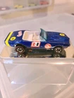 Original Hot Wheels 1967 Blue Custom Firebird Redline. Made in Hong Kong.