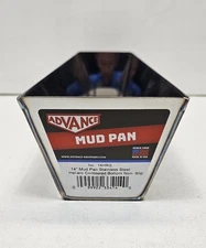 14" Stainless Steel Drywall Mud Pan Non Slip Grip Contoured Heliarc, made in USA