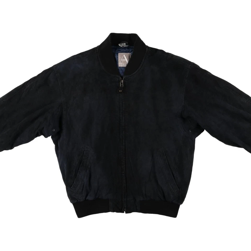 Used ALFANI padded suede leather jacket size L men's - Image 3 of 4