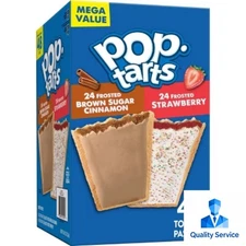 Pop-Tarts Frosted Strawberry Cinnamon Toaster Pastries - 81.2oz/48ct