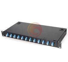 Fiber Optic Terminal Box 24 core LC with adapter pigtail 12 ports patch panel h