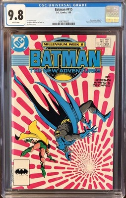 Batman #415 CGC 9.8 WP NM/M (DC 1988) MILLENIUM Crossover   