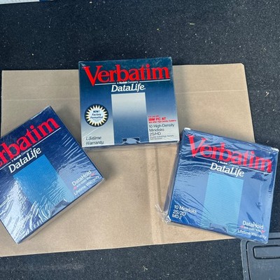 3x 10 Pcs Verbatim MD2-D & HD DataLife Double Sided 5 1/4'' Diskettes Sealed