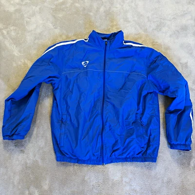 Nike Herren Trainingsjacke blau/weiß Reißverschluss Stehkragen XL - Bild 1 von 4