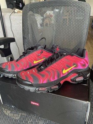 Nike Supreme Air Max Plus TN Fire Pink DA1472-600 Men s Size 9 w/ Box