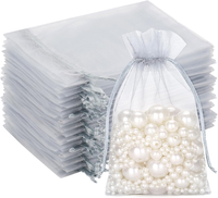 100 StüCk Silber Grau OrganzasäCkchen 10X15Cm: Geschenk Organzabeutel, Organza-B