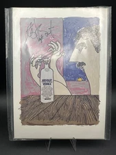 Absolut Vonnegut Postcard Signed & Numbered - Vintage Authentic - Free Ship!