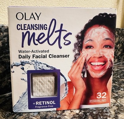 x4 Units Olay Cleansing Melts + Retinol Daily Cleanser 32ct/128ct Total BUNDLE$$