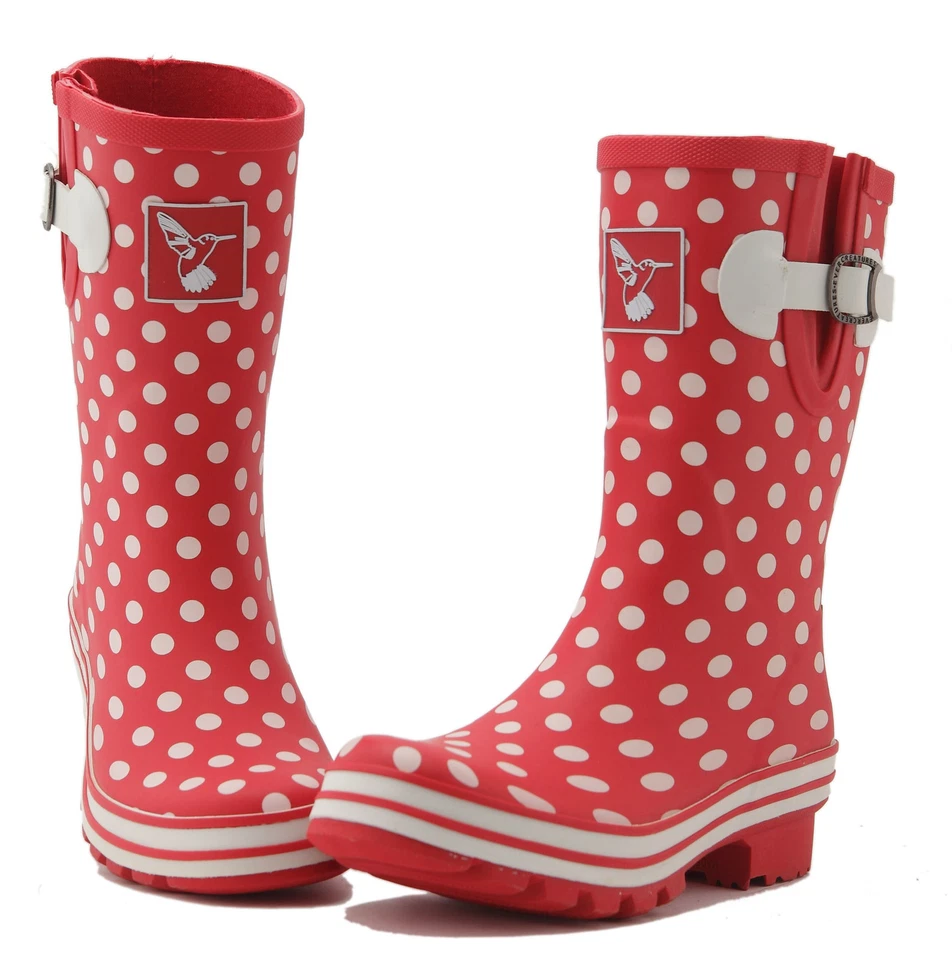 Ladies Wellies Winter Boots Rain Boots Designer Mid-Calf Wellys Evercreatures