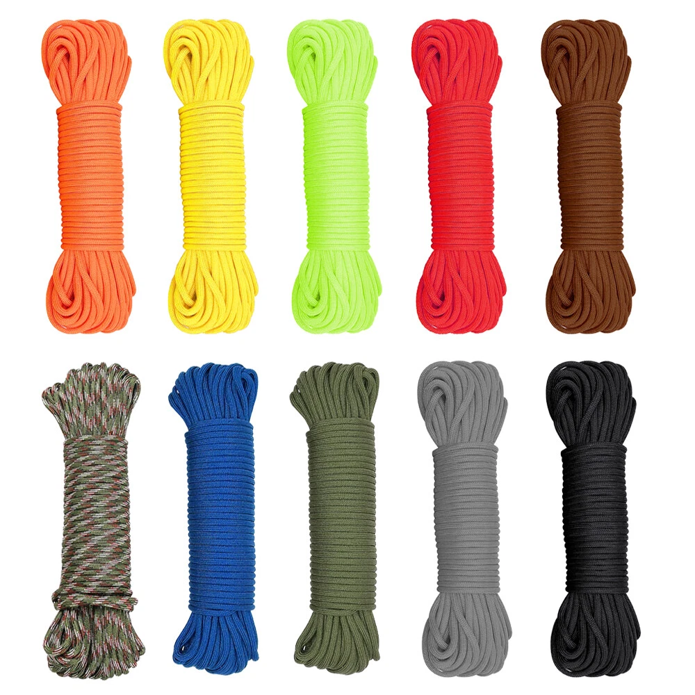 50ft-1000ft Paracord Mil Type III 7 Strand Lanyard Parachute Cord Rope 550Lb