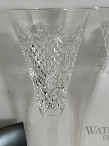 Set of two Waterford Wedding Heirloom Champagne Flutes - Picture 8 of 10