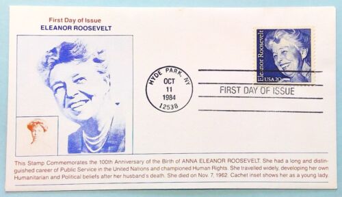 Scott 2105 FDC Eleanor Roosevelt Don Kapner Cachet - Picture 2 of 5