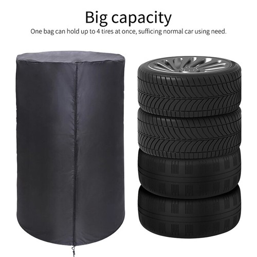 Car Tire Cover Storage Bag Waterproof Dust-proof Large Capacity Outdoor Protect - Imagen 6 de 14