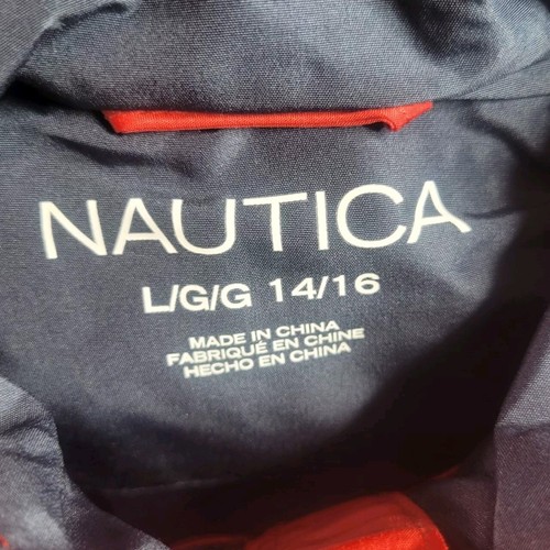 Brand New with Tag Nautica Red Windbreaker Jackets Boys Size L (14-16) - Picture 7 of 7