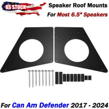 Black Speaker Roof Mounts For 2017-2024 Can Am Defender Fits most 6.5" Speakers