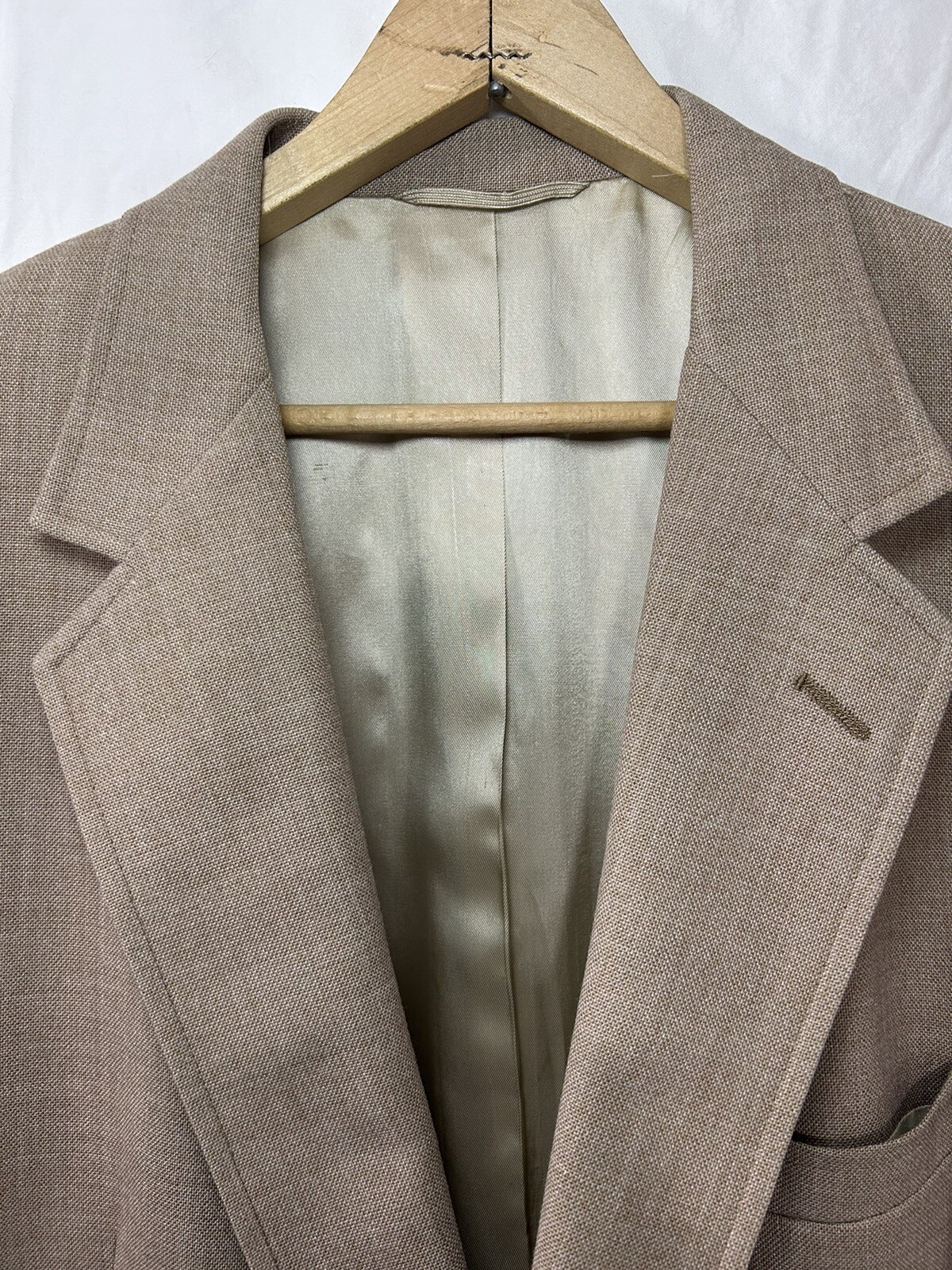 FILA Giacca blazer tuta vintage Hardy Amies Savile Row London marrone