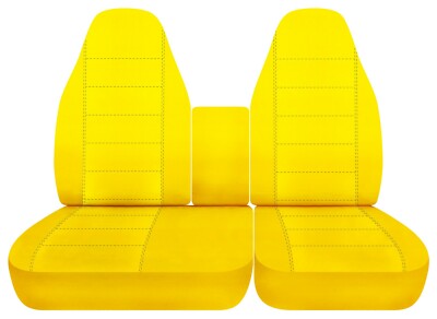 40/60 Front W/ console and Rear bench seat covers fits 2001-2003 Ford F150 truck