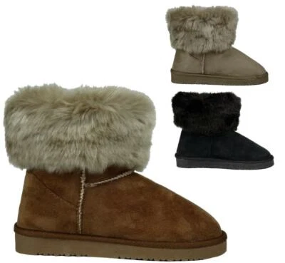 Damen Winterboots Schneestiefel Schneeboots Winter Boots gefüttert