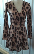 NWT STYLEWISE LEOPARD RPINT DRESS SIZE 6  ( SALE PRICE )