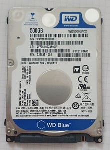 * WD BLUE Western Digital WD5000LPCX 500GB, Intern, 5400rpm, SATA III, 2.5'' HDD